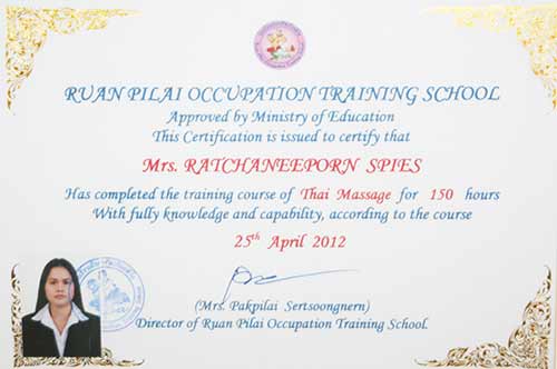 Thai Massage Certifikat